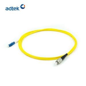 Factory Supply LC/Upc-FC/Upc Simplex 9/125 Singlemode 3m PVC Yellow Patch Cable