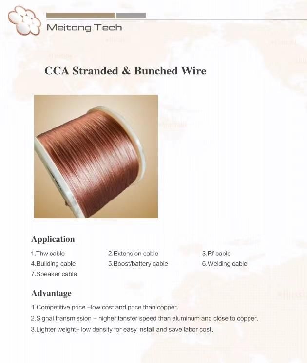 Stranded Copper Clad Aluminum CCA Wire for Extension Cable for Mexico Market