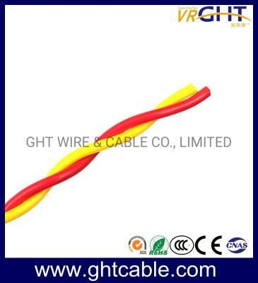 Two Cores Twisted Flexible Electric Cable