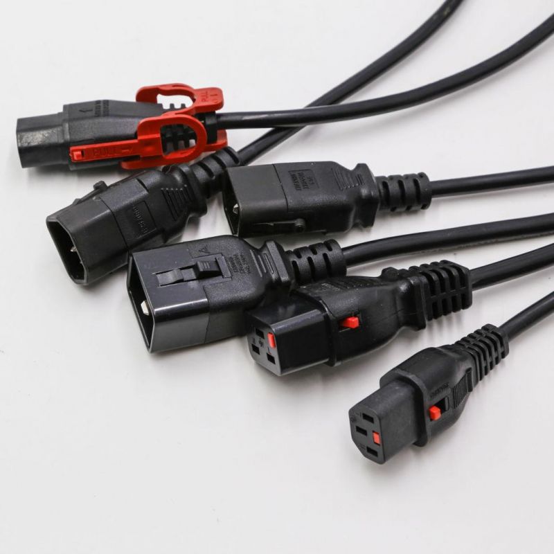 220V VDE Approval 3 Pins IEC C19 C20 to C13 C14 Connector Power Cord Set