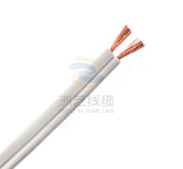 PVC Speaker Wire 2 Core Flat Copper Stranded Speaker Cable