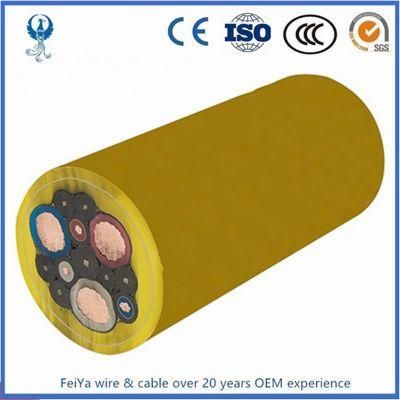 Tscgewou 4 Core Lifting Cable Tower Crane Cable for Hoist Passenger Gjj with Fiber Optic
