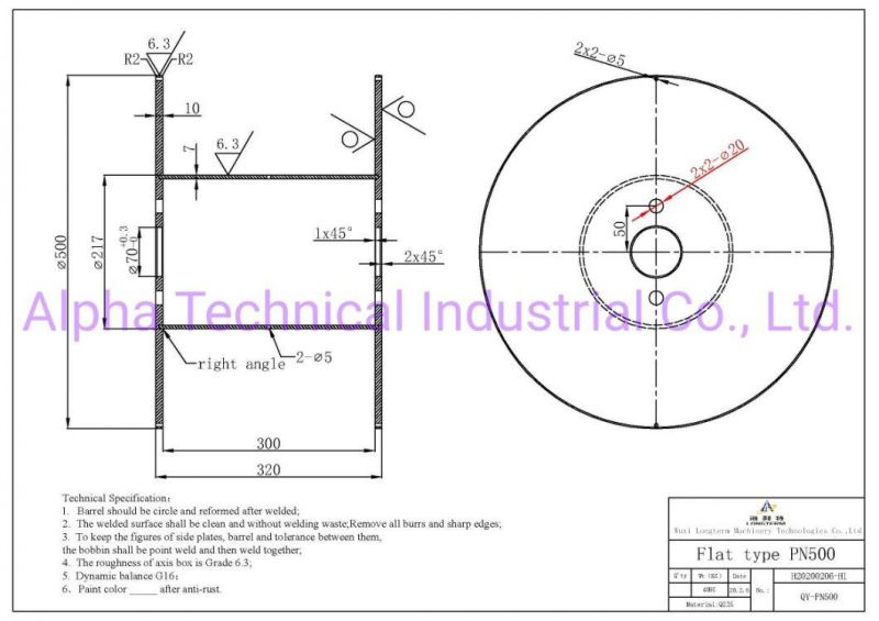 Enhanced Metal Flange Process Bobbin/Spool for Wire & Cable Production~