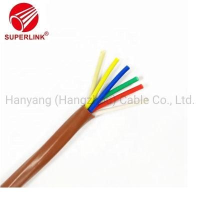 Cl2r or Cl3r 6c 18AWG Solid Bare Copper Conductor Brown PVC Thermostat Cable for Thermostat Control System