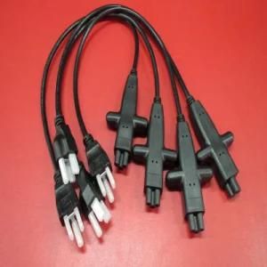 6FT Black NEMA5-15p UL Us Power Cord with Hand Shank