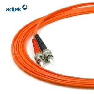 2.0mm 62.5/125 Om1 50/125 Om2 3 Meters St/Upc-St/Upc Duplex PVC/LSZH Patch Cord