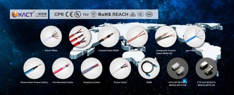 Communication Cable Solid 4xAWG24 CPR Eca Alarm Cable