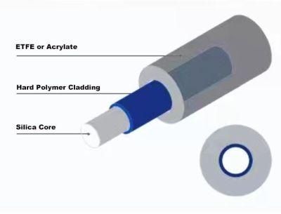 Hard Polymer Cladding Optical Fiber (HPCF) HP 600/630-37/1040e for Medical Use