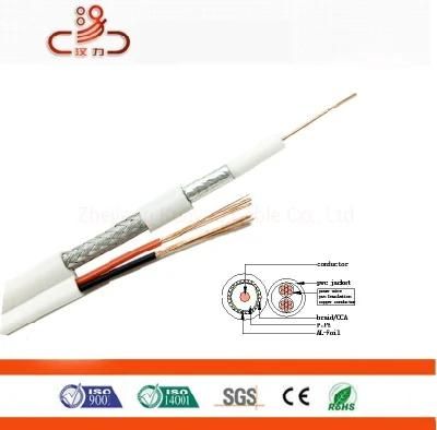 Combined Cable Rg59 Coaxial+2pair Telephone Cable/Coaxial Cable