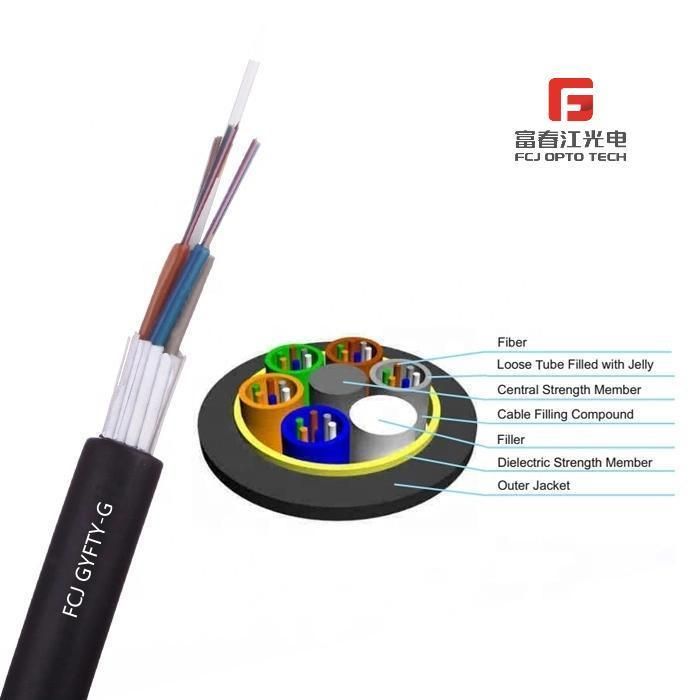 Good Flexibility and Mechanical Properties Non-Armored Optical Fibe Cable GYFTY Factory Price Low Cost Hot Sale