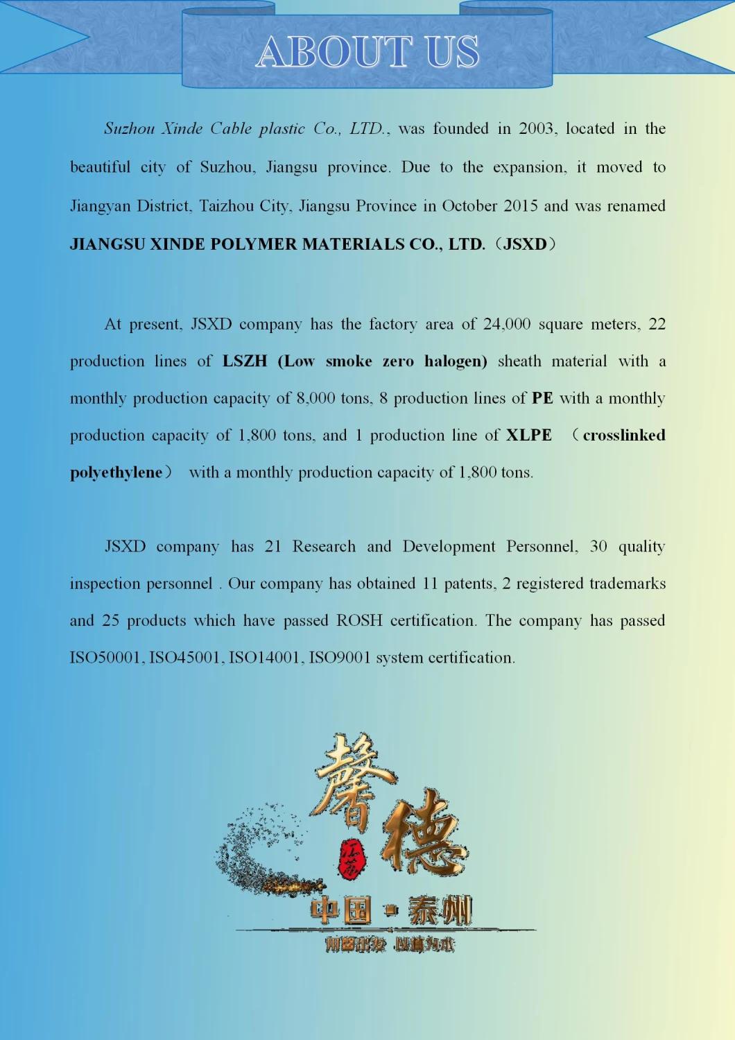 Wdz-Hcbd Fire Resistant Low Release Cable Sheath Material LSZH Lsfh Ohls Ls0h