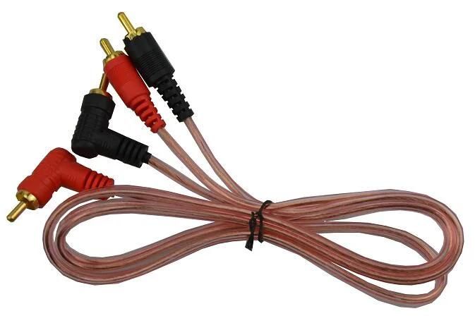 3.5 mm/2 RCA/3 RCA Audio Video Transparent Cable RCA Cable