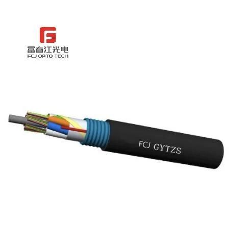 Duct Single Mode G652D Steel Armored Loose Tube Metallic Strength Member Armored Cable 8-12 Cores Gytzs