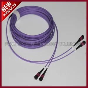12 Flat Array Fiber MPO Male to MPO Male Optical Patch Trunk Cables