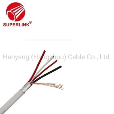 Alarm Cable 4cores Stranded Bare Copper Multi Cores Shielded Security for Relay Output