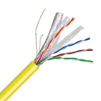 High Quality Copper Core CAT6 Shielded 4 Pair Ethernet LAN Networking Cable with PVC Jacket