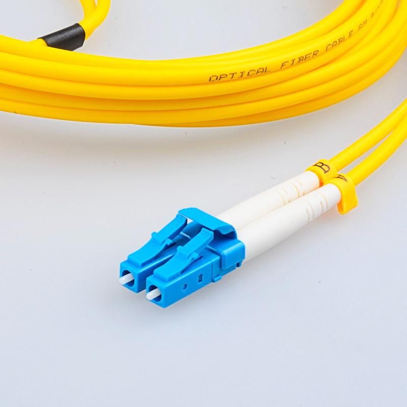 LC/Upc-FC/Upc Patch Cord 3.0mm PVC/Yellow Sm Dx Fiber Optic Cable