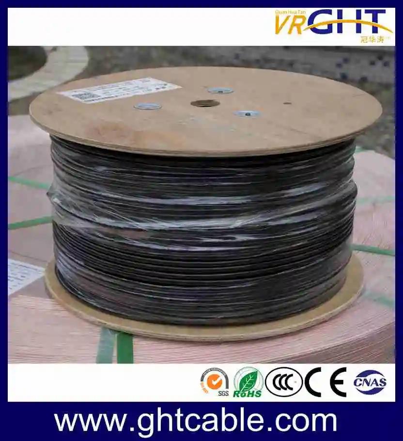 UTP Cat5e Stranded Elevator Cable Flat Lift Cable Two Steel Wire