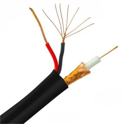 Solid Conductor Cable Assembly BNC Anti UV 75 Ohm Rg59+2c Coaxial Communication Cable for Satellite