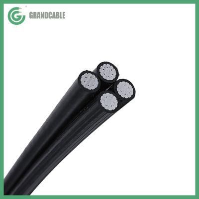 Aluminum Conductor XLPE Insulated 4X10mm2 0.6/1kV LXS ABC Aerial Bundled Cable