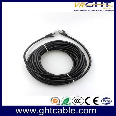 CCA/Bc UTP CAT6 Patch Cable/Patch Cord Black PVC