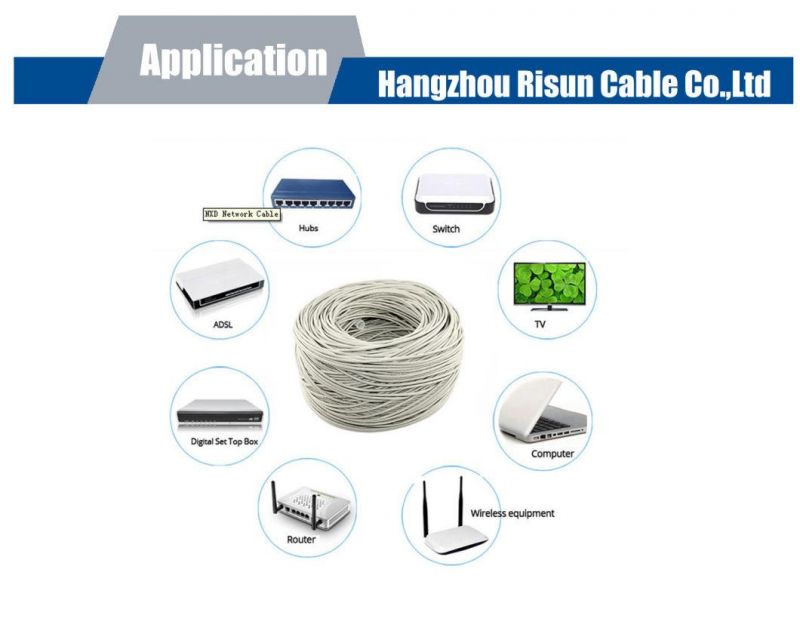 Outdoor LAN Cable FTP Cat5e with Messenger Jelly Compound