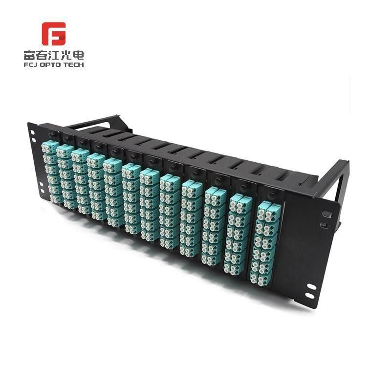 High Density 19 Inch 1u MPO/MTP-LC 24f Fiber Optical Cassettes 48, 72, 96, 144 Cores Available Optical Fiber Cassette