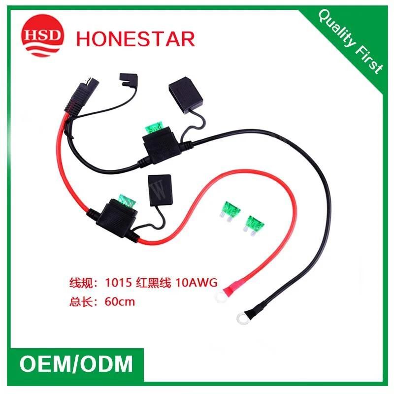 Motorcycle Battery Terminal Ring Connector Harness 12 Volt Charger Adapter Cable