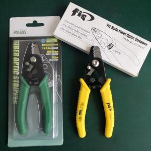 Fis Tri-Hole Fiber Optic Stripper Yellow Fiber Stripper