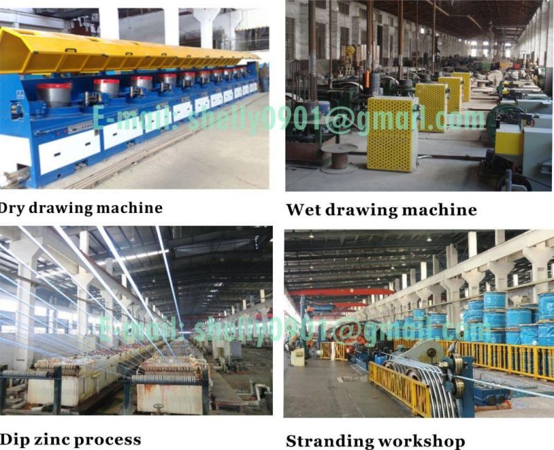 1X7 Ehs 1/ 4 ′ Galvanized Steel Cable Stay Wire Guy Wire ASTM A475 Class a