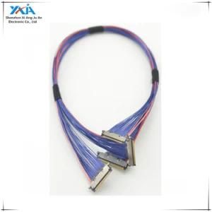 Xaja Custom 40pin Hirose Df13-40s-1.25c Connector to 20pin Df14-20s-1.25c with 1.25mm Pitch 5pin Molex 51146 Y Lvds Cable