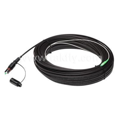 Outdoor Waterproof Pre-Connectorized Optitap to Sc/APC Tunable Flat Drop Cable