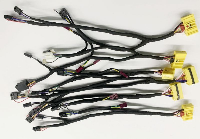 OEM Customized Flexible Twin Cable Wire Harness with Original Connector for Auto Parts