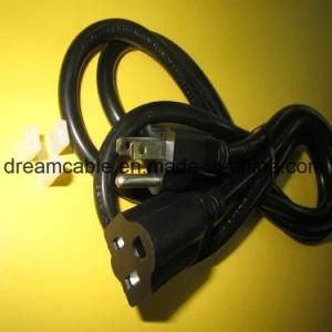 1.2m Black UL NEMA5-15p 3 Prong Extension Cord