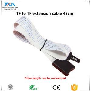Xaja 42cm TF to Micro SD TF Flex Zip Extension Cable Memory Card Extender Adapter Reader Car GPS Cord Linker