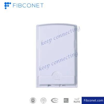 FTTH 2 Ports Fiber Optic Termination Wall Outlet Box