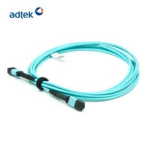 MTP-MTP Female to Female mm 12/24 Fibers PVC/LSZH Aqua Trunk Cable