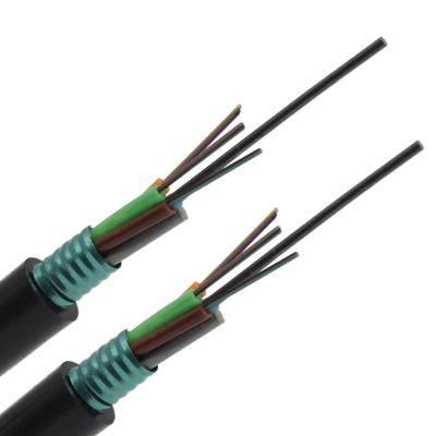 China Factory Stranded Loose Tube Armoured 12 Core Fibre Optic Cable with Steel Wire GYTS