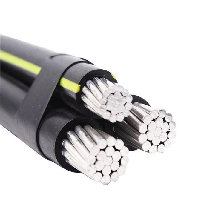 PVC/XLPE Insulated Aluminum Conductor 0.6/1kv Aerial Bundle Cable Overhead ABC Cable