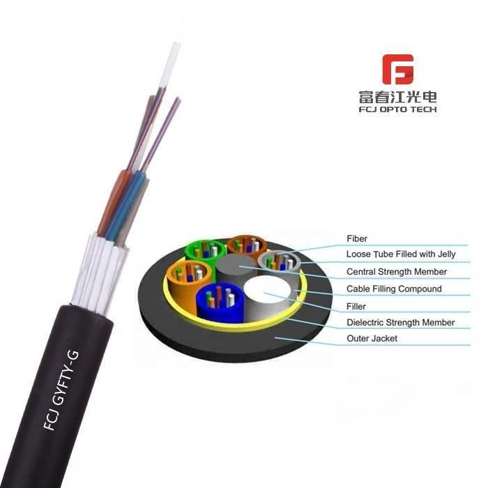 GYFTY 96/144/192/288 Cores Non-Armored Stranded Loose Tube Outdoor Fiber Optic Cable