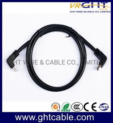 High Quality HDMI Cable 90&deg; Angle to 90&deg; Angle 1.4V 2.0V (007)