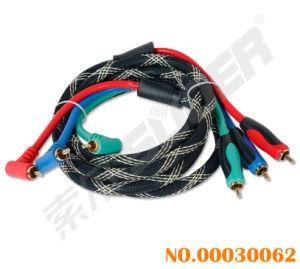 1.8m AV Cable Elbow Straight Male to Male Component Video