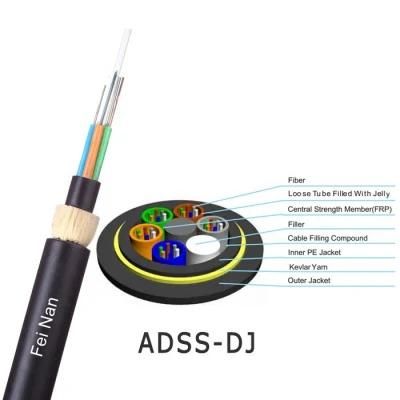 Single Mode 24 48 Core ADSS Fiber Optical Cable