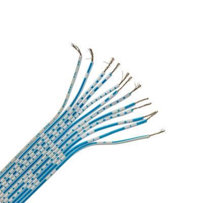UL2468 Blue and White Cable 24AWG Copper Core 6p 8p 9p 10p 11p Connection Flat Ribbon Wire Cable