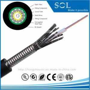 Outdoor Central Tube Optical Fiber Cable (GYXTS) for Aerial Duct