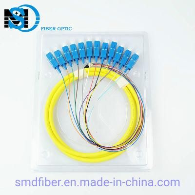 Singlemode Sc/Upc 12 Core Fiber Optic Pigtail