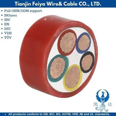 PVC H05s-K 200 Degrees -60 600V 3X15 Rubber Insulated Wiring Electrical Wire 2.5 10AWG 22 AWG Silicone Cable