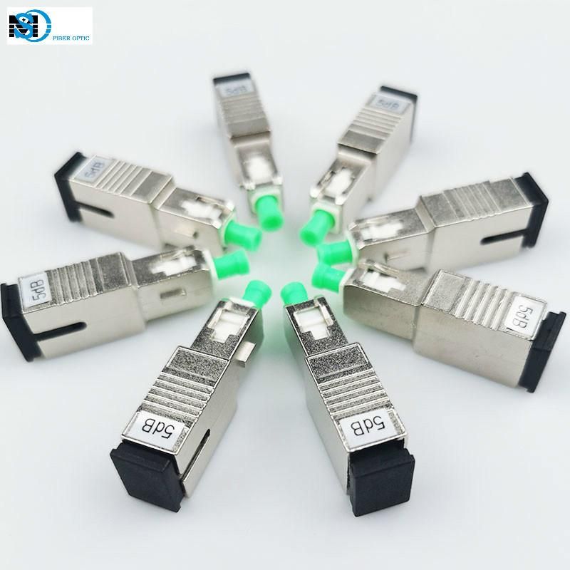 Insertion Loss Male to Female Fixed Type Singlemode Sc 5dB Fiber Optic Attenuator