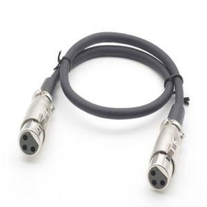 Zinc Alloy 3pin XLR Cable Female to Female for Microphone