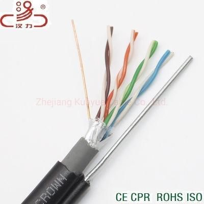 Jelly Filled 4 Pair UTP Cat5e 24AWG Drop Wire Cable/LAN Cable /Network Cable Cat5e